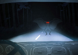 kallaizsofi:Mothman  - illustrations from my upcomming diploma