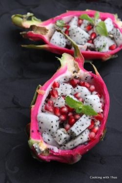 beautifulpicturesofhealthyfood:  Dragon Fruit and Pomegranate