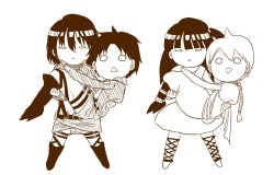 haku-cchi:  SnK x Magi by 童心少女チビお