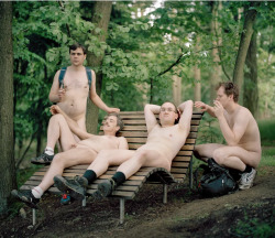 thenudecity:  Swiss photographer Roshan Adhihetty  has documented a series of men who hike in the nude, free from  constraints, poison ivy be damned, examing the relationship between our  naked selves and nature around us.http://www.adhihetty.com/