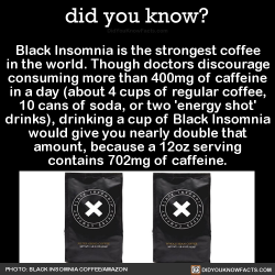did-you-kno:  Black Insomnia is the strongest coffee in the world.