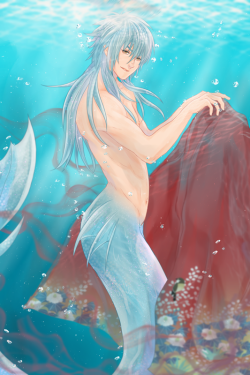 impulsive-temper:  Merman Aoba again!! I am opening a pre-order