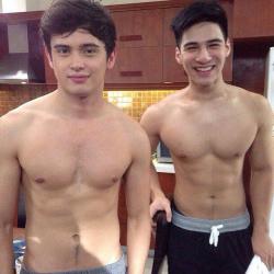 365daysofsexy:  JAMES REID and ALBIE CASINO 