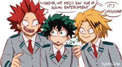 lady-blacksleeves: spatziline:   Social Experiment…as Kirishima