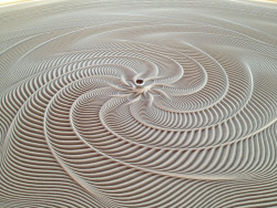 itscolossal:  New Kinetic Sand Drawing Tables by Bruce Shapiro