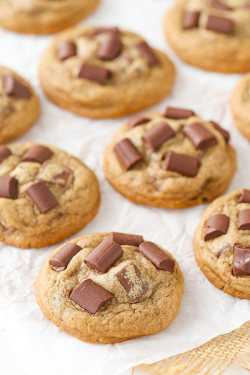 fullcravings:  Mocha Chocolate Chunk Cookies  Want