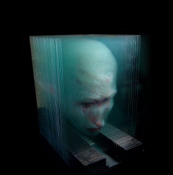 guywithtime2kill:  Amazing 3D-art painted on glass panes by Xia