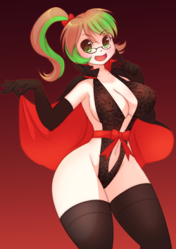 pastelletta:  Commish: Electra vamp by Pastelletta Lingerie special