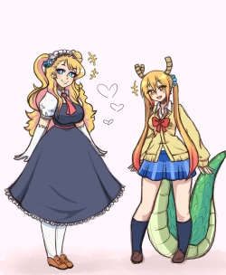 ichiboo:Oshiete! Dragon-chan! or Otako-san’s Galko Maid take