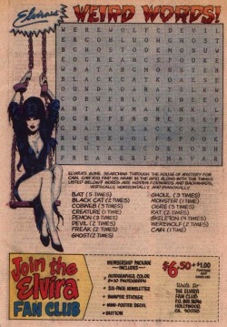 zgmfd: Elvira’s House Of Mystery #10 (December 1986) 