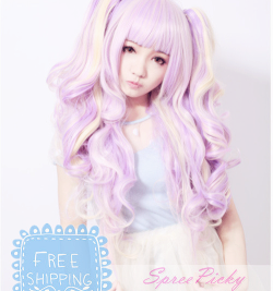 gasaii:  Spree Picky ♥ Harajuku rainbow ice cream wig ~