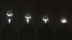  Time lapse of the Moon and Venus behind Christ the Redeemer