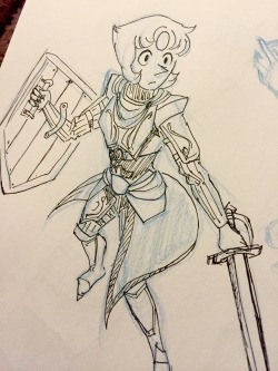 eminery:  A very rough knight pearl 💕 