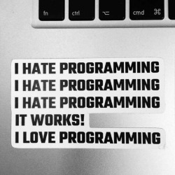 programmerhumour:  There is a thin Line Between Hate and Love,