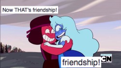 ruby and sapphire are friends and if you say otherwise, you can