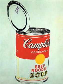 beyond-the-canvas:  Andy Warhol, Big Campbell’s Soup Can 19c