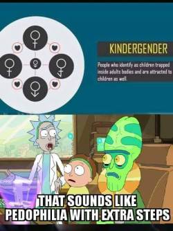 dandymeowth:Friendly Reminder Kindergender Is a Hoax Invented