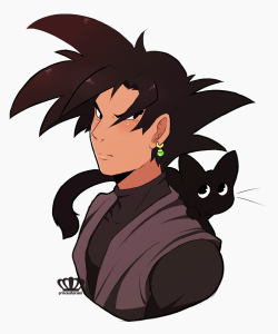 warm up doodle of Goku Black !its been a long time since ive