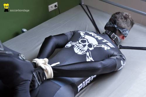 GALLERY: Cycling bondage… one of my fave pervs online is soccerbondage who has a thing for guys tied up in lycra spandex  http://www.xtube.com/community/profile.php?user=soccerbondage_