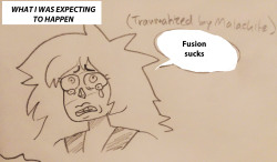 journ-loves-su:  “MAYBE FUSION ISN’T JUST A CHEAP TRICK!”i’m