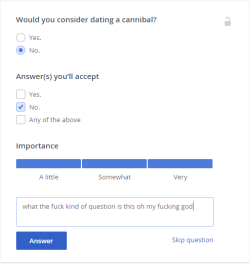 miggrator: what the actual fuck OkCupid