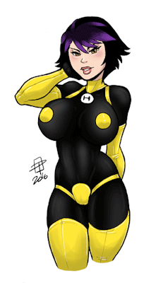 pinupsushi: callmepo:  Gogo’s new power suit. Started with
