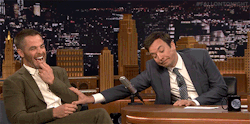 fallontonight:  Chris Pine teases Jimmy about Taxi!