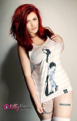 anythinggoesapparel:  Once again Abi Rose - Model. and Kitty
