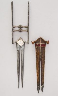 art-of-swords:  Katar Dagger with Sheath Dated: 18th century