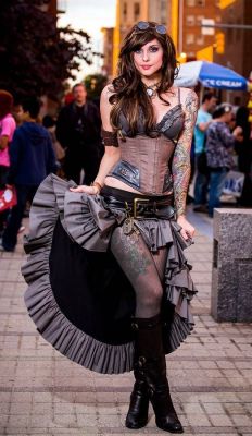 dirty-gamer-girls:  Source:Steampunk Babes That Will Wake Your