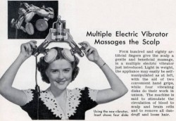 weirdvintage:  In the 1950s, a “multiple electric vibrator”