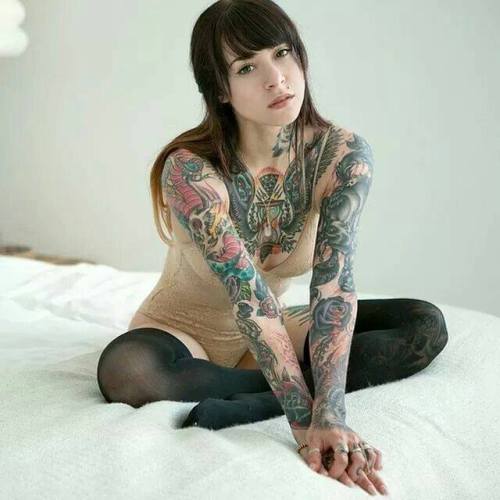 Insatiable taste for tattooed ladies