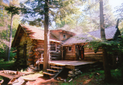 cabinporn:  Log cabin in the White Mountains of New Hampshire. 