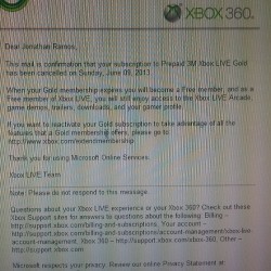 It’s over.  It’s finally over!   #xbox fuck you #xboxlive