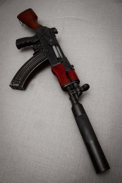 littlekalashnikitty:  Suppressed AK.