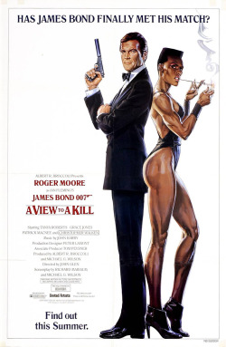 design-is-fine:  Poster for A View to a Kill, 1985. Starring