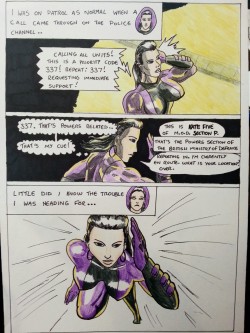 Kate Five vs Symbiote comic Page 1  First page of my comic featuring