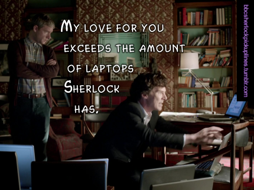 The best of The Sign of Three, from BBC Sherlock pick-up lines.