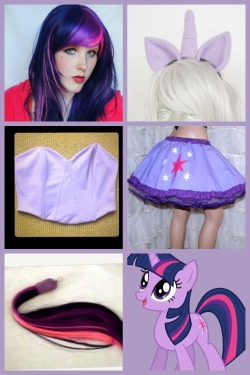konekosplaypen:  sugar-fairie:  Cosplay outfits for My Little Pony: Friendship is Magic. And Elements of Harmony. All items found on etsy. In order: •twilight sparkle •spike the dragon (not full outfit included guys and girls) •applejack •rarity