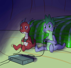 Spike made a new friend, and Ruby is pretty good at video games.