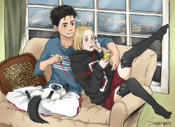 superspicy:Otayuri Week Day 4: DomesticI hope this is domestic