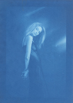 Cyanotypes of Theresa Manchester by noisenest everything is for