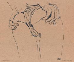 tsurufoto:  lifted no. 3 - #sketchaday #drawing #illustration
