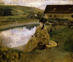 Eva Gonzalès (Paris, 1849 - 1883); On the water, 1871-72; oil