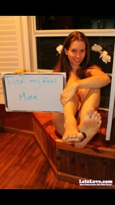 Fuck my #feet :) (my #footjob pics/vids: http://www.lelulove.com/?page=Search&q=footjob