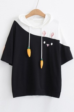 bigbig8899: Fresh Style Printed T-Shirts  Rabbit&Carrot -