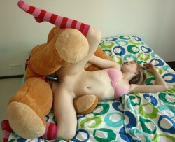 daddysrapedollposts:Daddy gave me a special bear