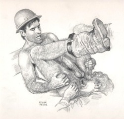 gayartplus: In my first art series we explore the very homoerotic