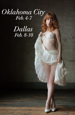 asmallwomanblog:  I’ll be in Oklahoma City and Dallas in February.