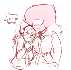 socksghost:  Wintertime Pearlnet doodles <3 _(:3 7 L)_ 